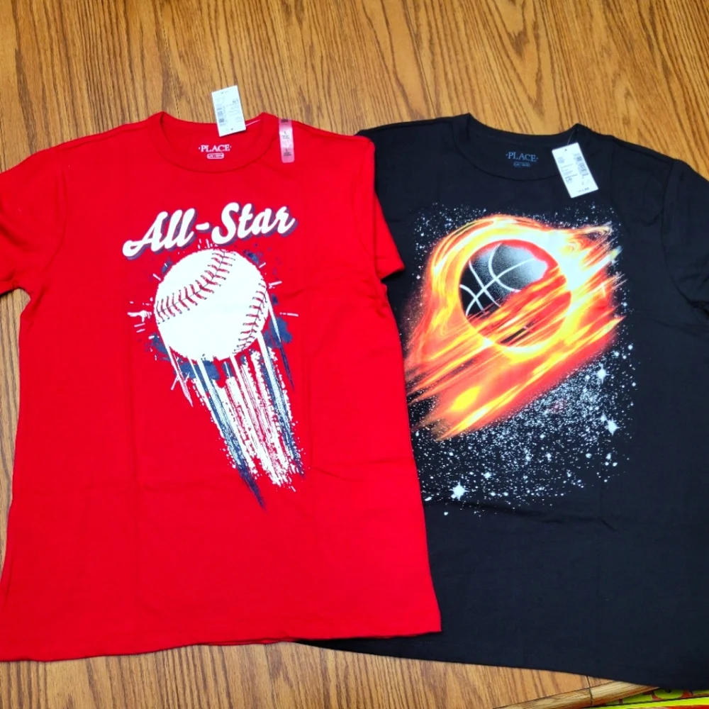 Children's Place Graphic Tees Boy's Size 10/12